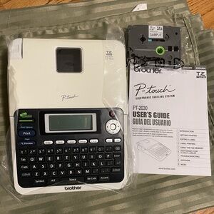 Brother P-Touch PT-2030 Label Maker with Sample Tape  & User's Guide